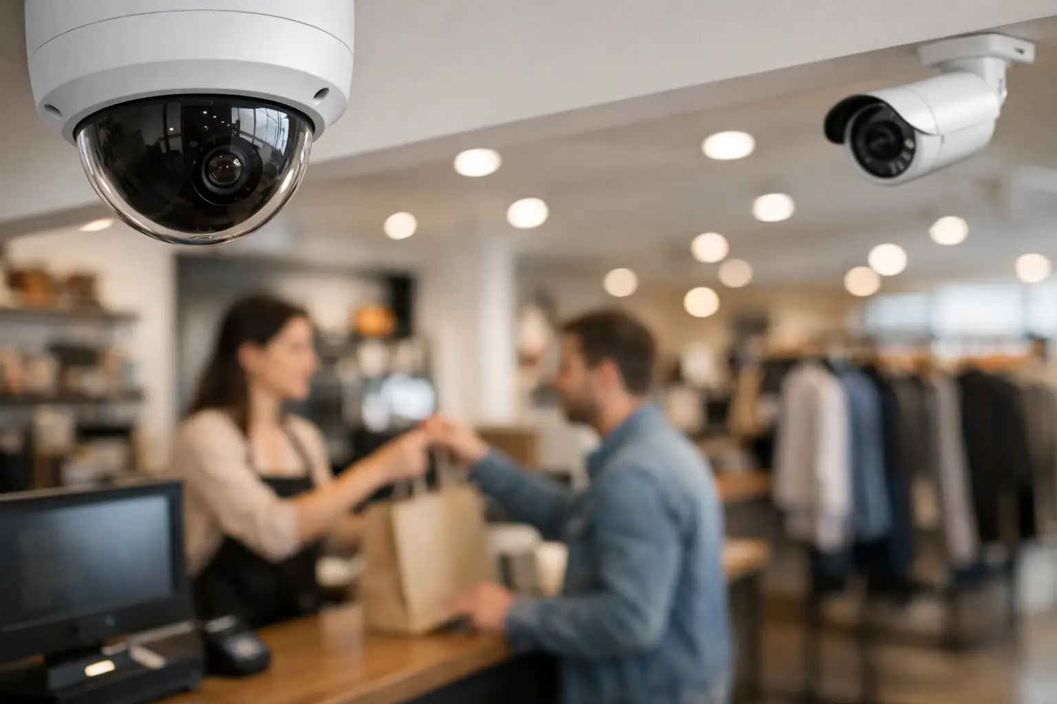 Cámaras de seguridad en local comercial